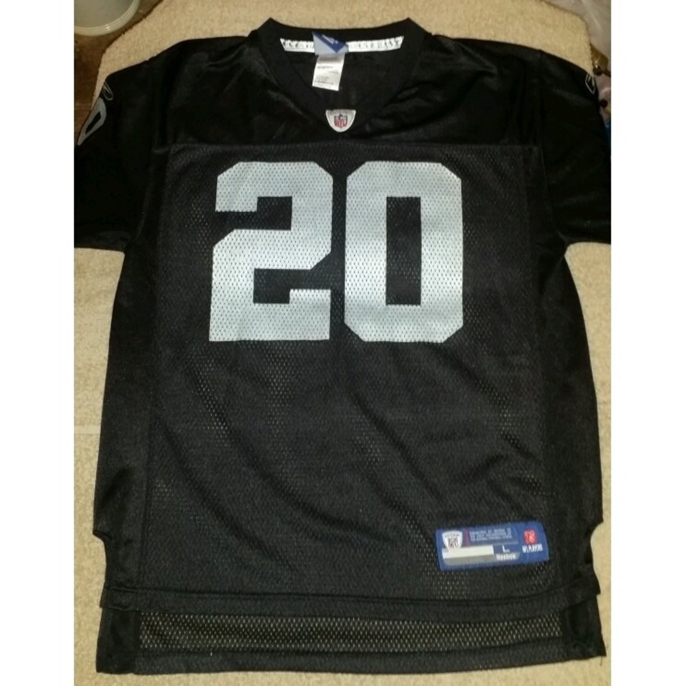 Darren‎ McFadden #20 Reebok NFL black and grey jersey large 14 - 16 Youth